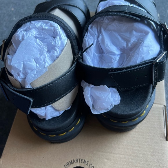 DR MARTENS VOSS II WOMEN'S LEATHER STRAP SANDALS - Picture 4 of 7